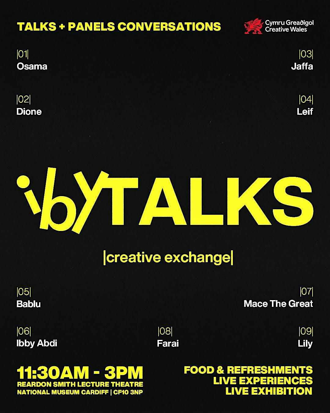IBY Talks Creative Exchange event artwork